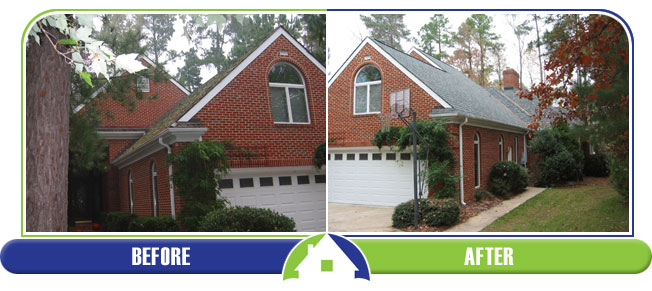 New Roof - Before and After