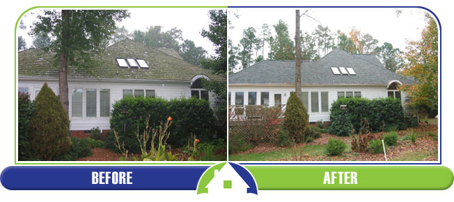 New Roof - Before and After